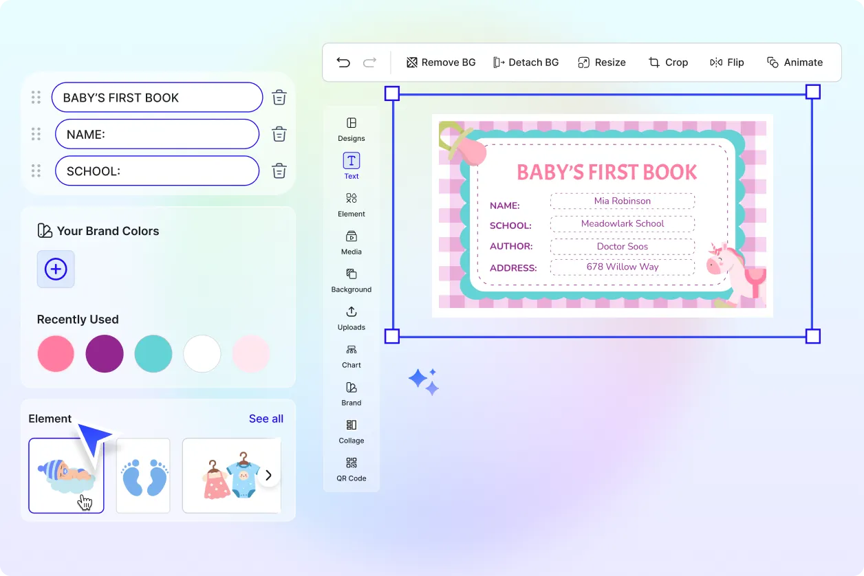Free AI Book Label Generator, Free Book Label Maker Online
